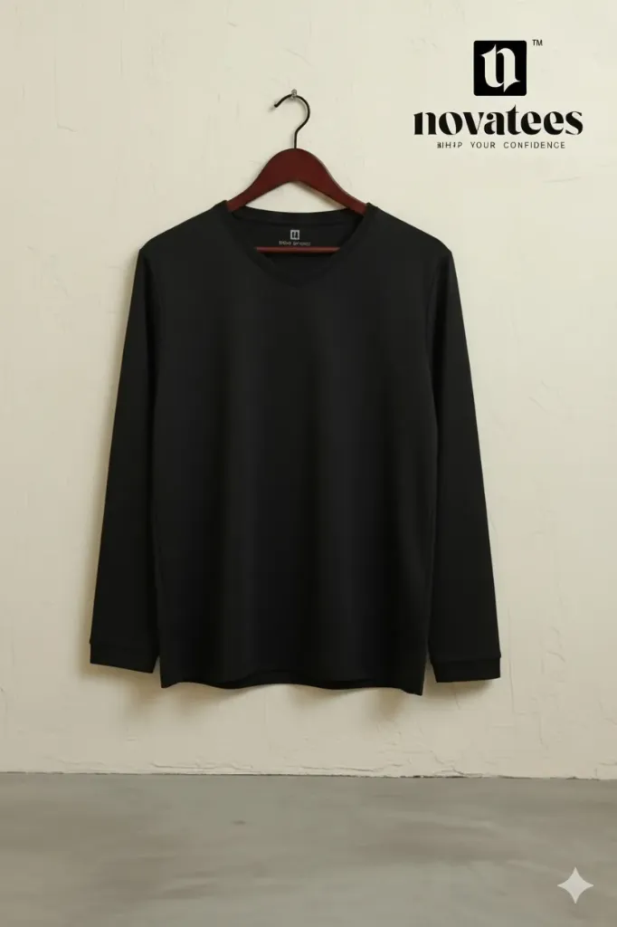 Black daily wear t-shirt for women  (M)