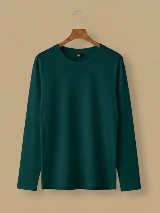 Regular full sleeve t-shirt (M, midnight green)
